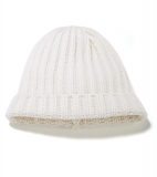 Strickmütze Wollweiss