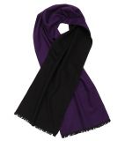 Seidenschal Lila Schwarz