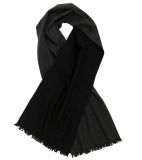 Seidenschal Schwarz Grau